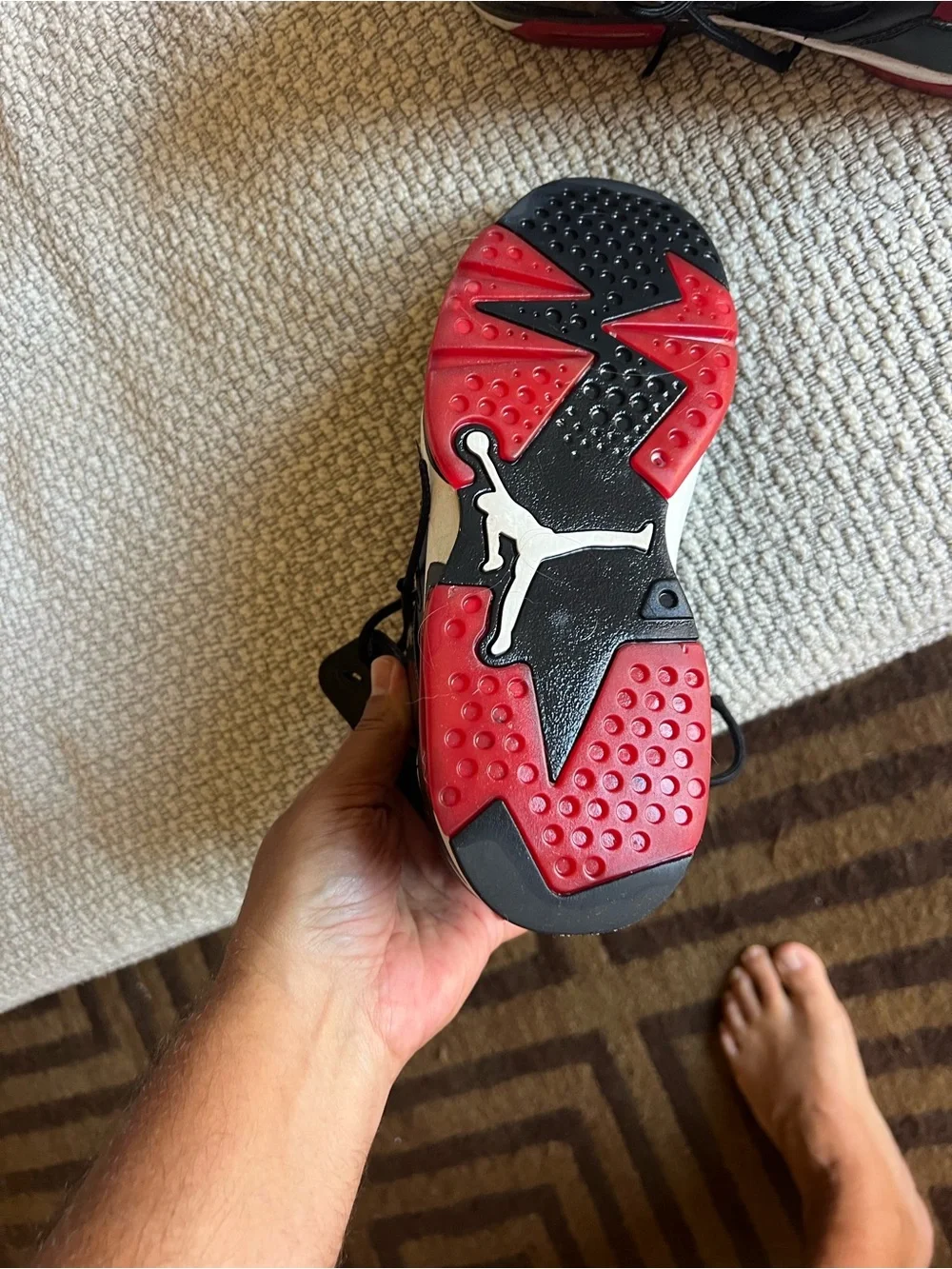 Air Jordan Flight Club ‘91 “Bred” – Men’s Size 8 red and black